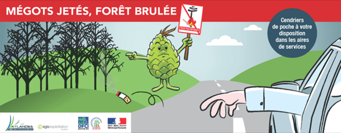 MÉGOTS JETÉS, FORÊT BRÛLÉE !