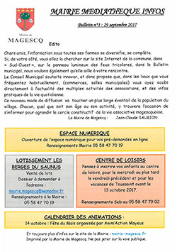 Mairie Médiathèque Infos n1