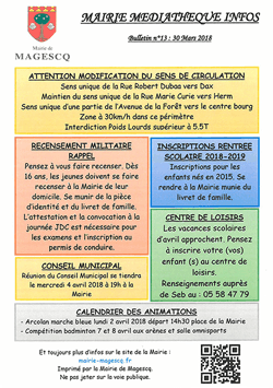 Mairie Médiathèque Infos n13