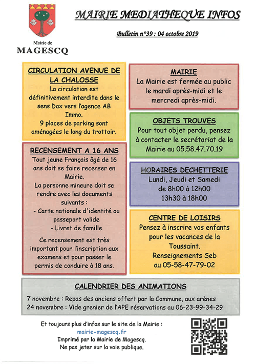 Mairie Médiathèque Infos n39