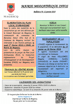 Mairie Médiathèque Infos n8