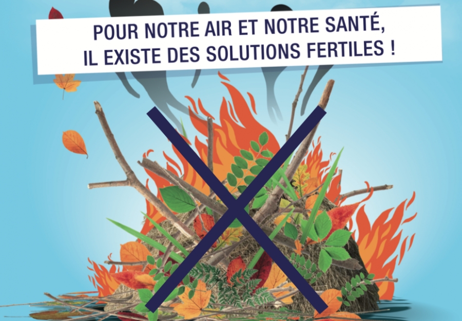 Le brûlage à l&#039;air libre des déchets verts, c&#039;est interdit toute l&#039;année !