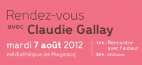 Rendez-vous avec Claudie Gallay