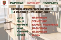 La médiathèque change ses horaires d'ouverture