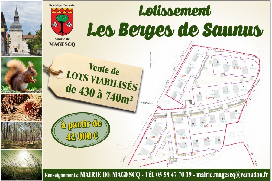 Mairie Magescq : Les berges du Saunus